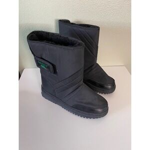 Grizzly kid's Outdoors Black Snow Boots Size 5/6 New